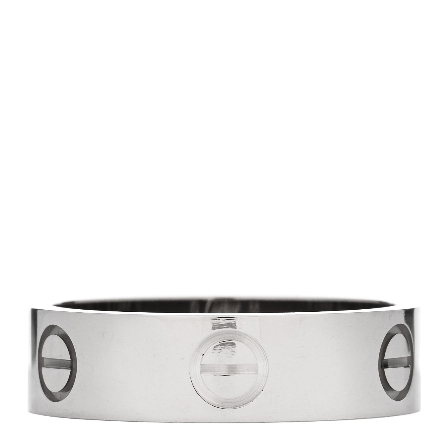 Cartier 18K White Gold 5.5mm LOVE Ring 56 7.5 3 of 5