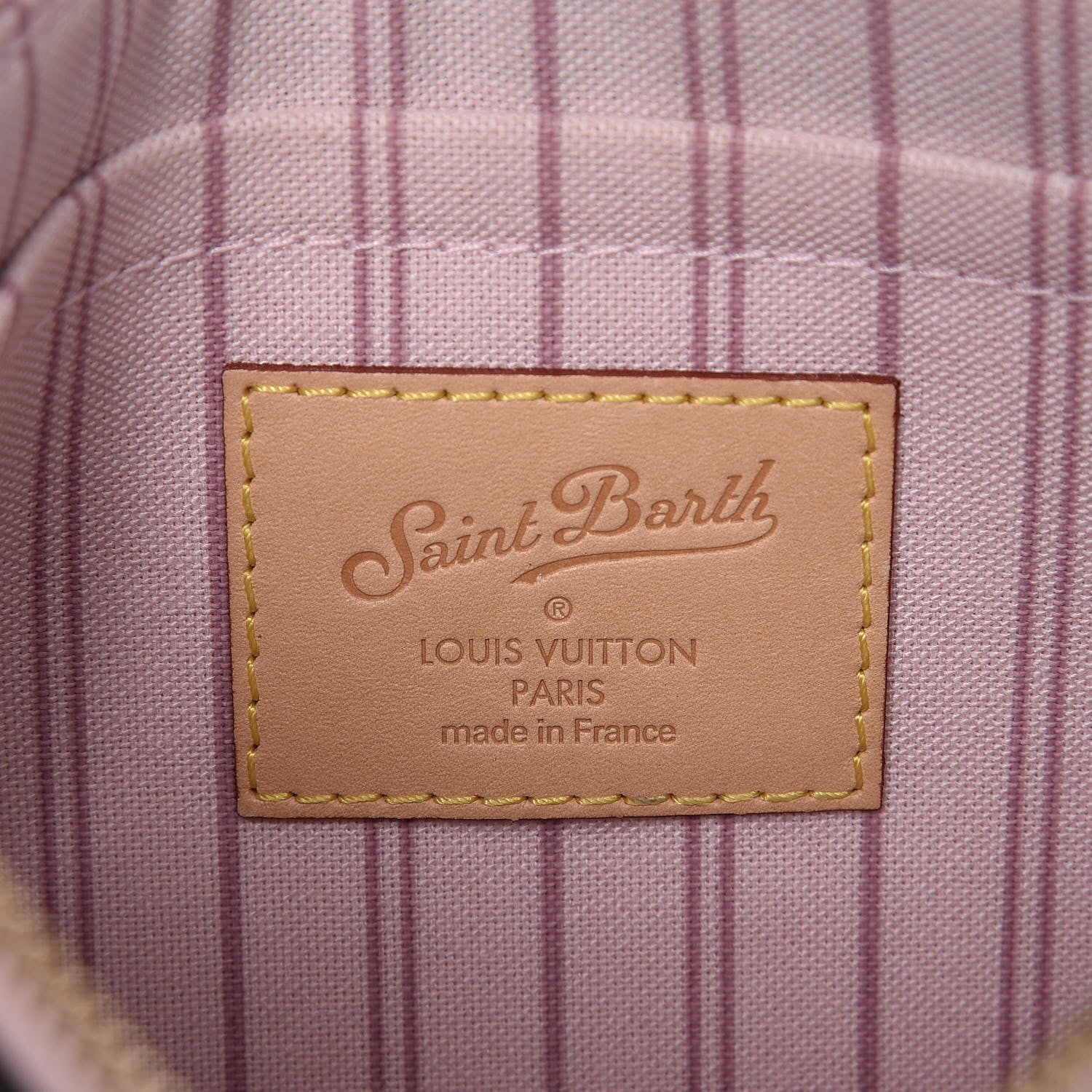 Louis Vuitton Monogram Saint Barth Neverfull MM GM Pochette Rose Ballerine 6 of 7