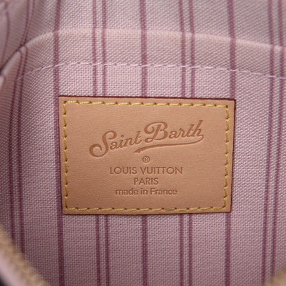 Louis Vuitton Monogram Saint Barth Neverfull MM GM Pochette Rose Ballerine 6 of 7