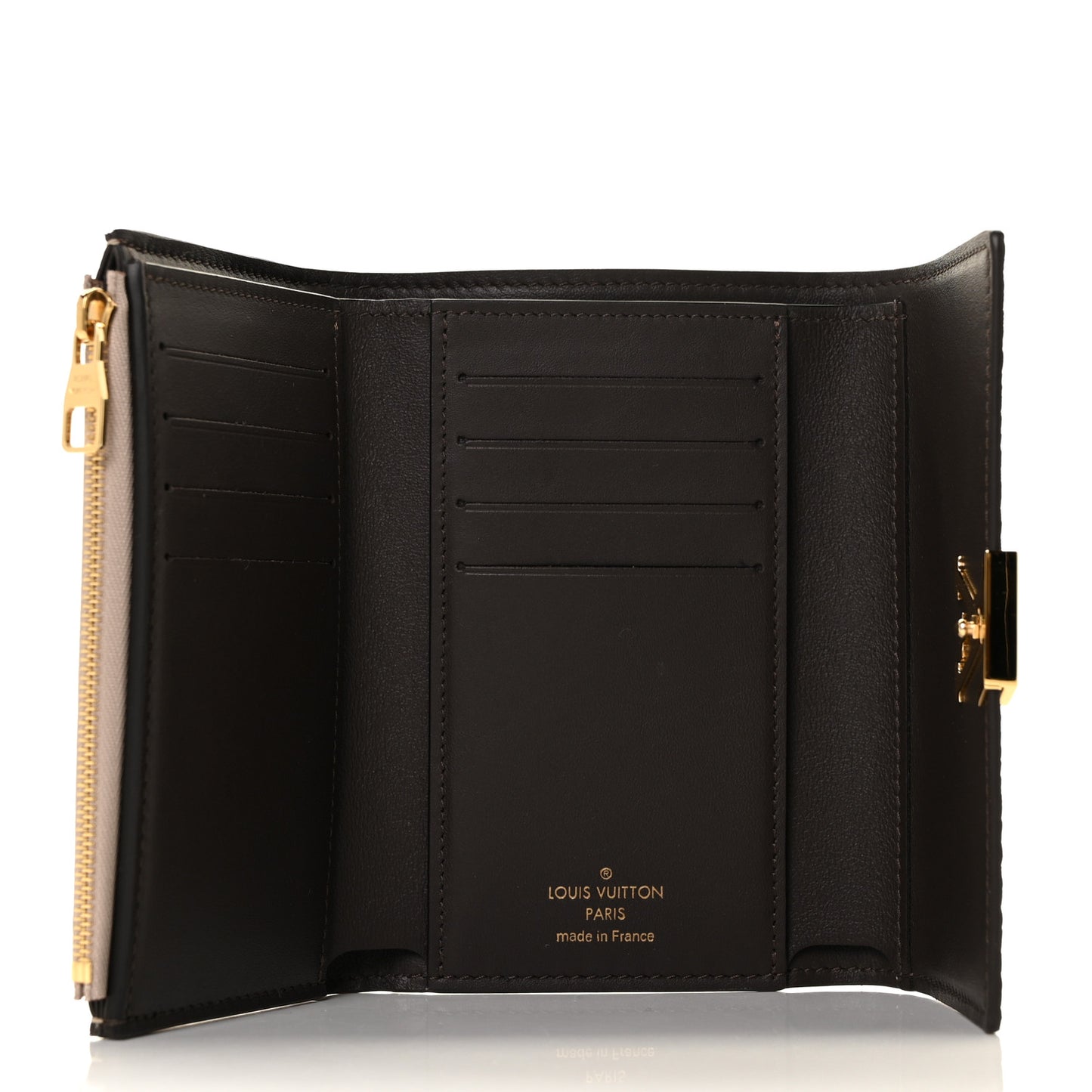 Taurillon Capucines Compact Wallet Galet