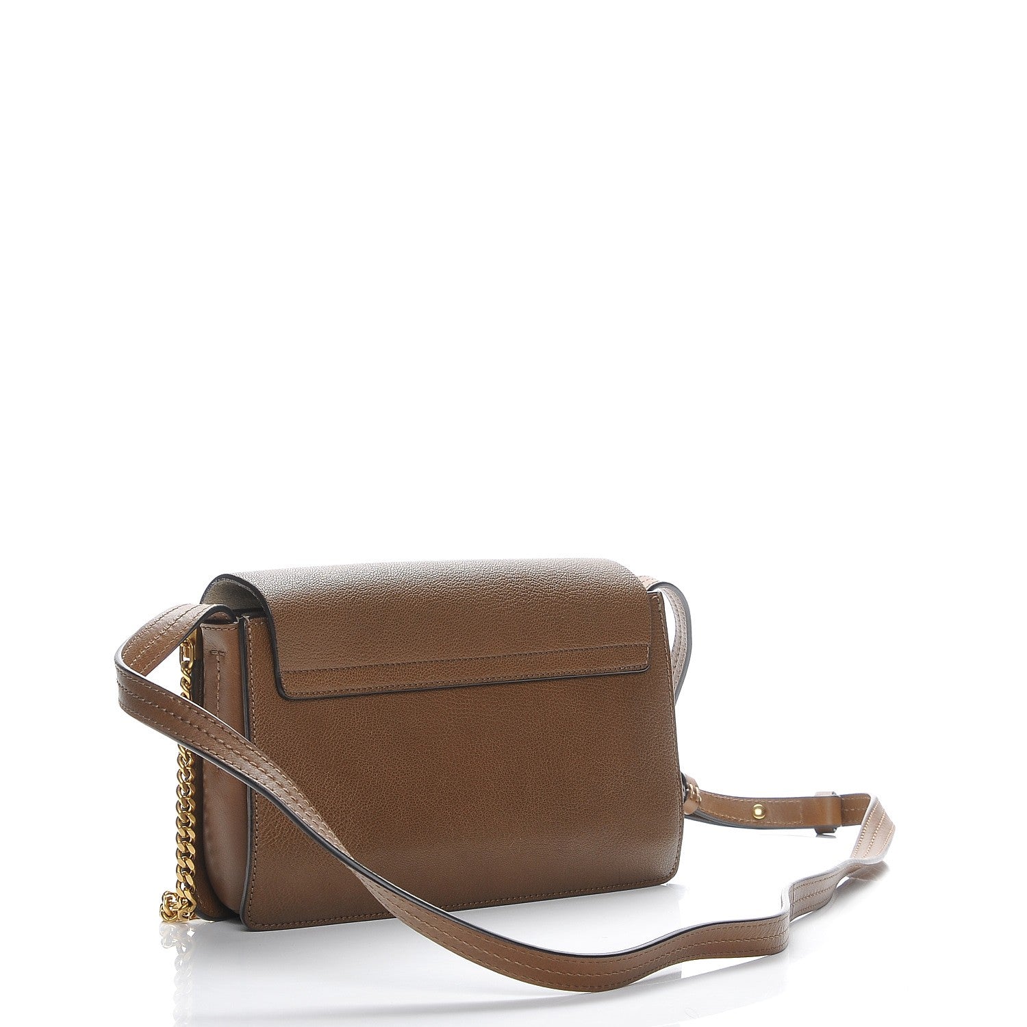 Chloe Goatskin Small Faye Shoulder Bag Woody Khaki 3 of 9