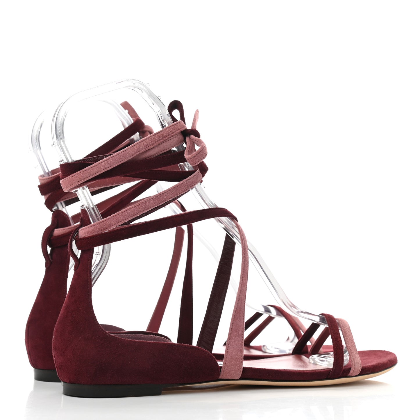 Suede Flynn Sandals 40 Vino Mix