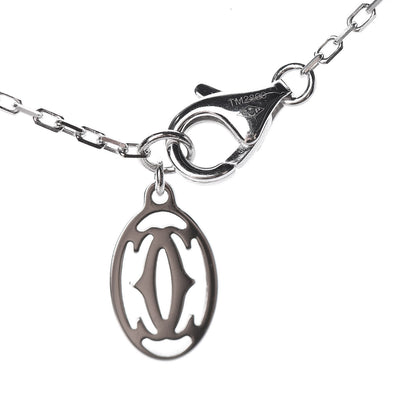 Cartier 18K White Gold Diamond LM D'Amour Pendant Necklace 6 of 7