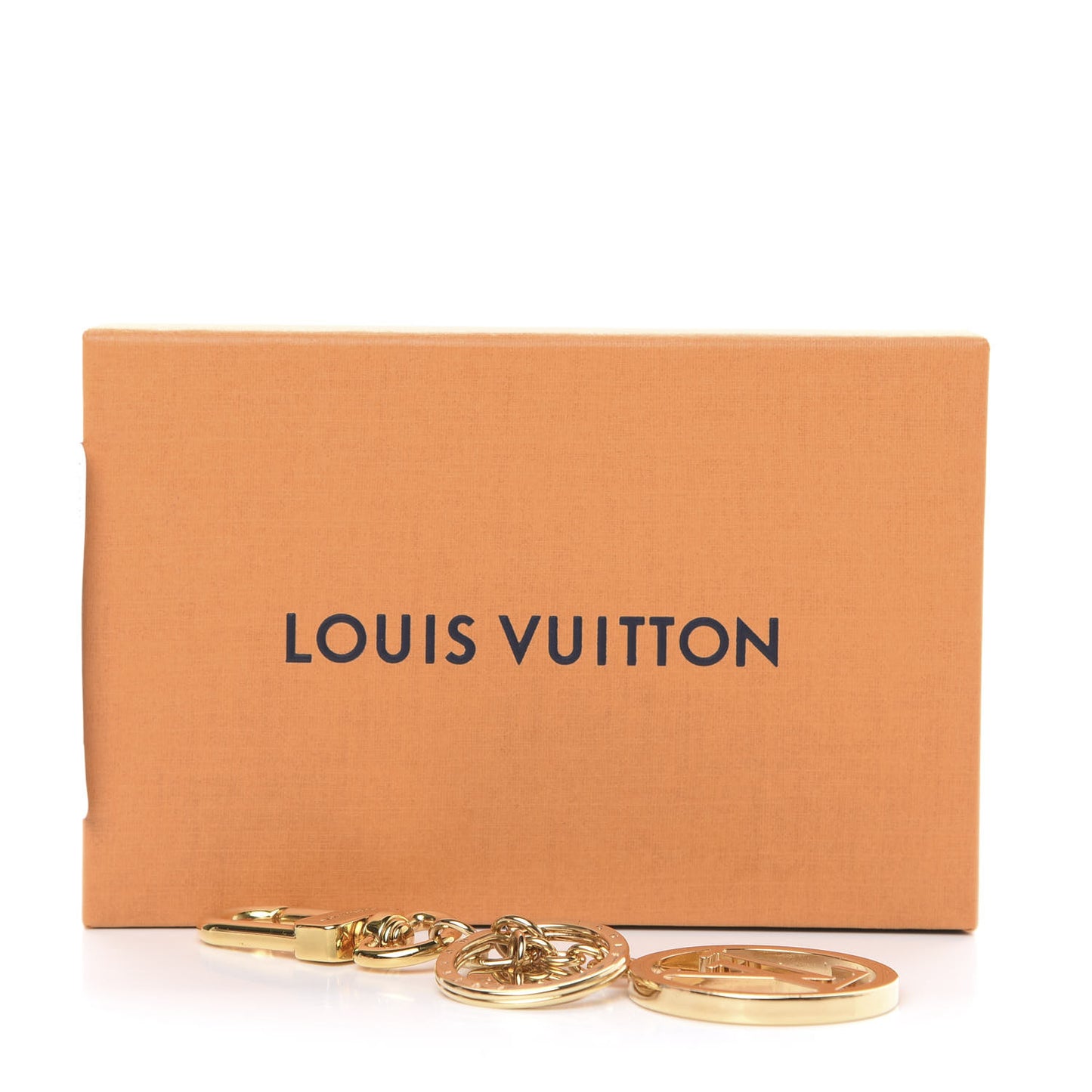 LV Circle Bag Charm Key Holder Gold
