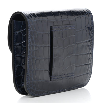 Hermes Shiny Alligator Constance Slim Wallet Bleu Abysse 4 of 9