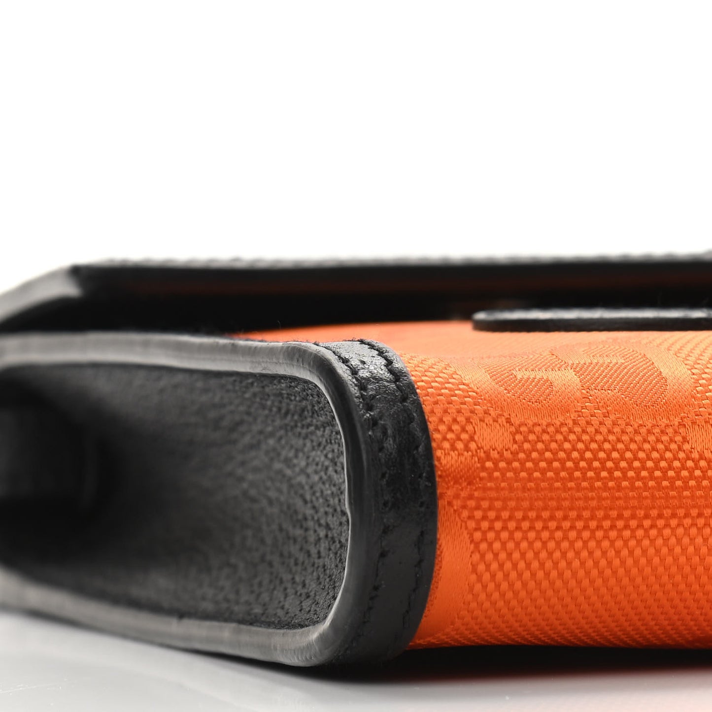 Econyl Nylon Monogram Off The Grid Crossbody Bag Carrot Orange Black