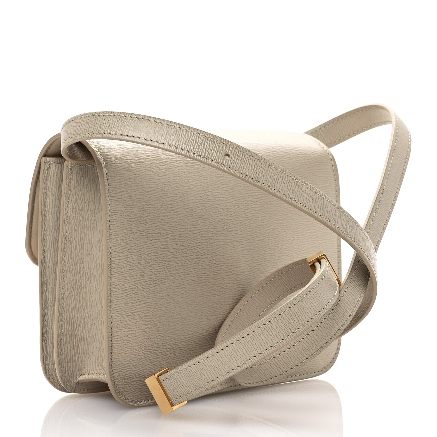 Celine Liege Calfskin Teen Classic Box Flap Bag Nude 3 of 10