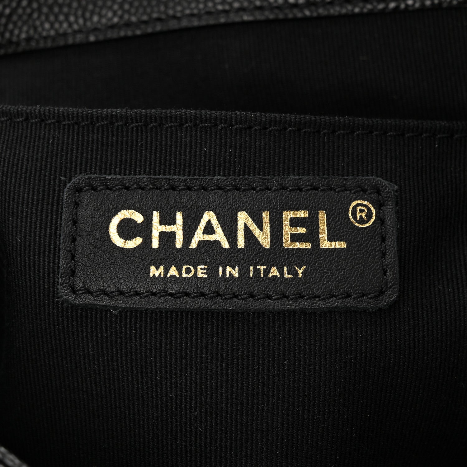 Chanel Shiny Caviar Quilted Medium Duma Pockets Drawstring Backpack Black 6 of 11