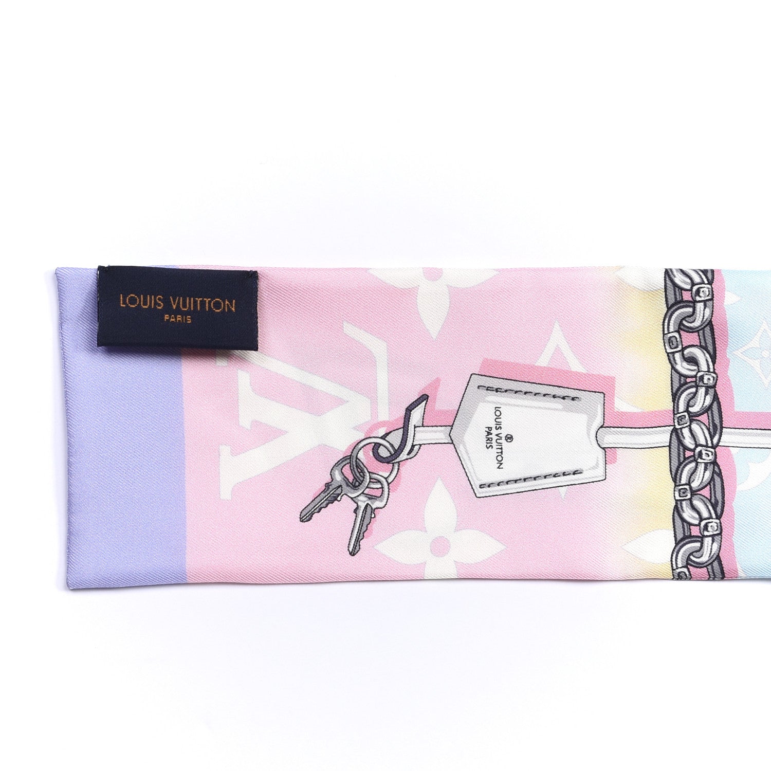 Louis Vuitton Silk Monogram Escale Confidential Bandeau Pink 3 of 3