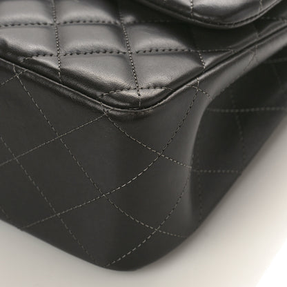 Chanel Lambskin Quilted Jumbo Double Flap Charcoal Grey 9 of 14
