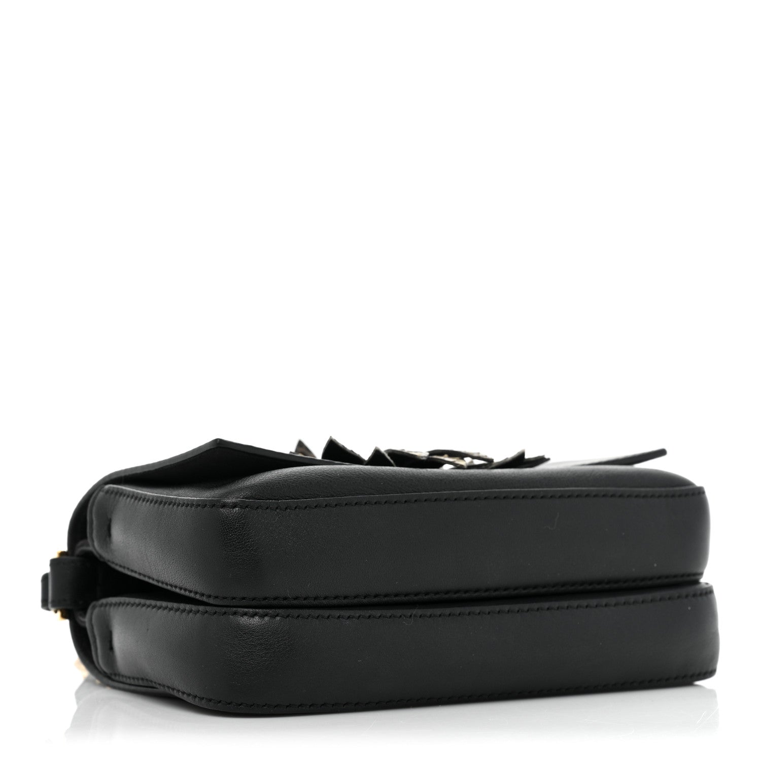 Fendi Calfskin Snakeskin F is Fendi Micro Double Baguette Black Multicolor 4 of 13