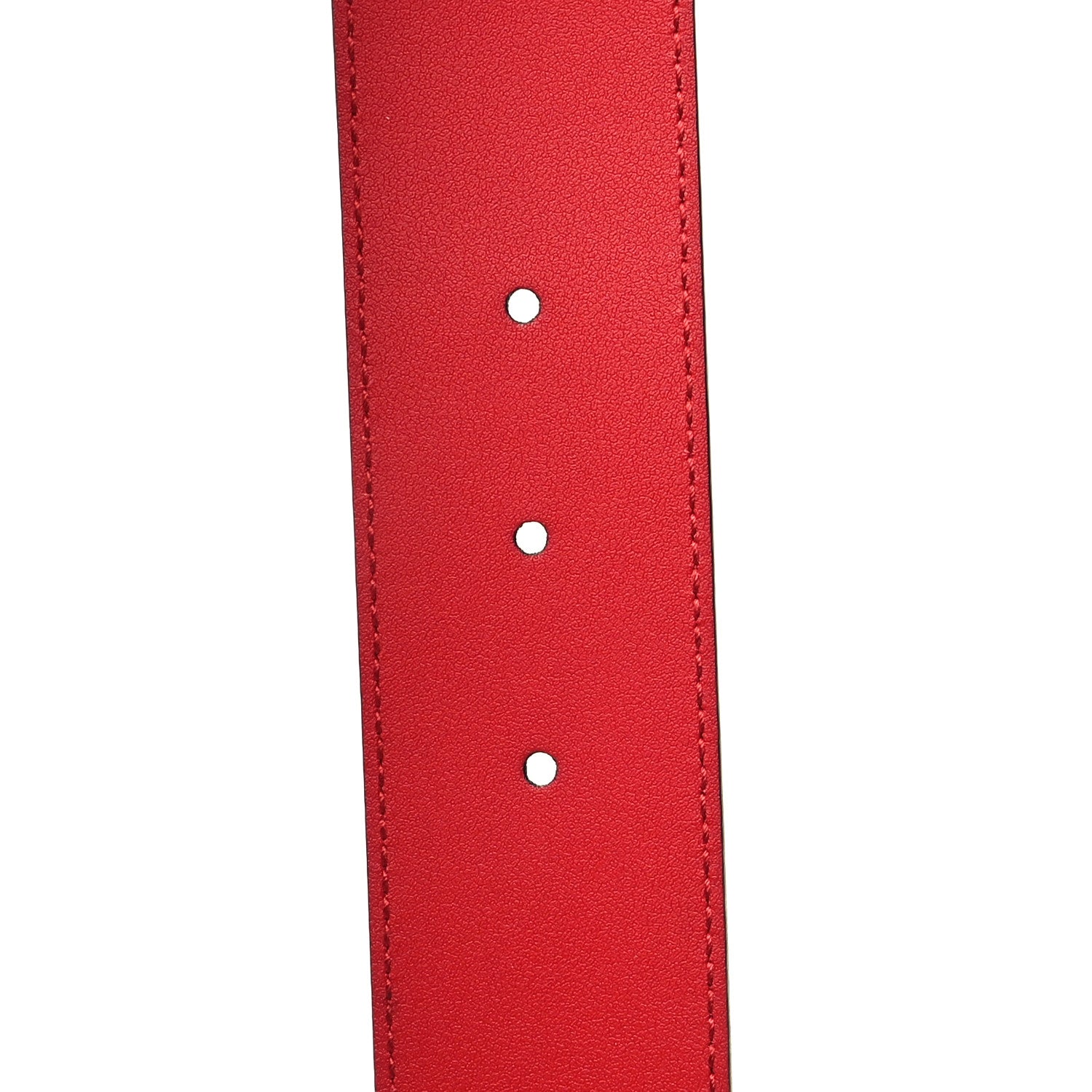 Gucci Moon Calfskin Torchon Double G 40mm Belt 85 34 Hibiscus Red 5 of 5