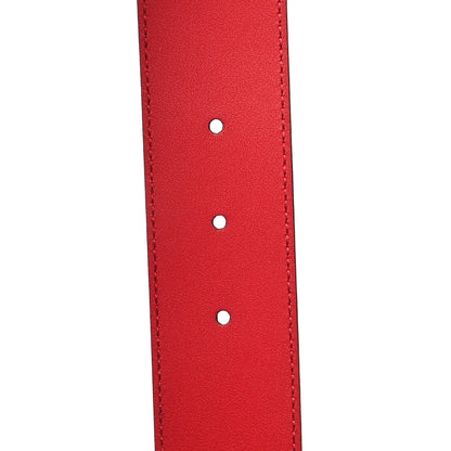 Gucci Moon Calfskin Torchon Double G 40mm Belt 85 34 Hibiscus Red 5 of 5
