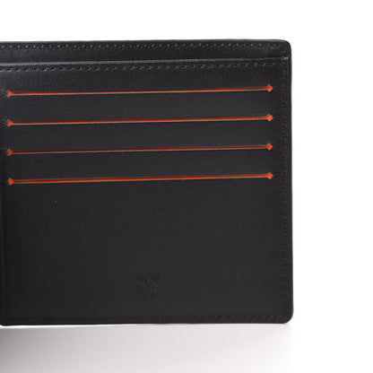 MCM Grained Calfskin Logo Bi-Fold Wallet Black 6 of 9