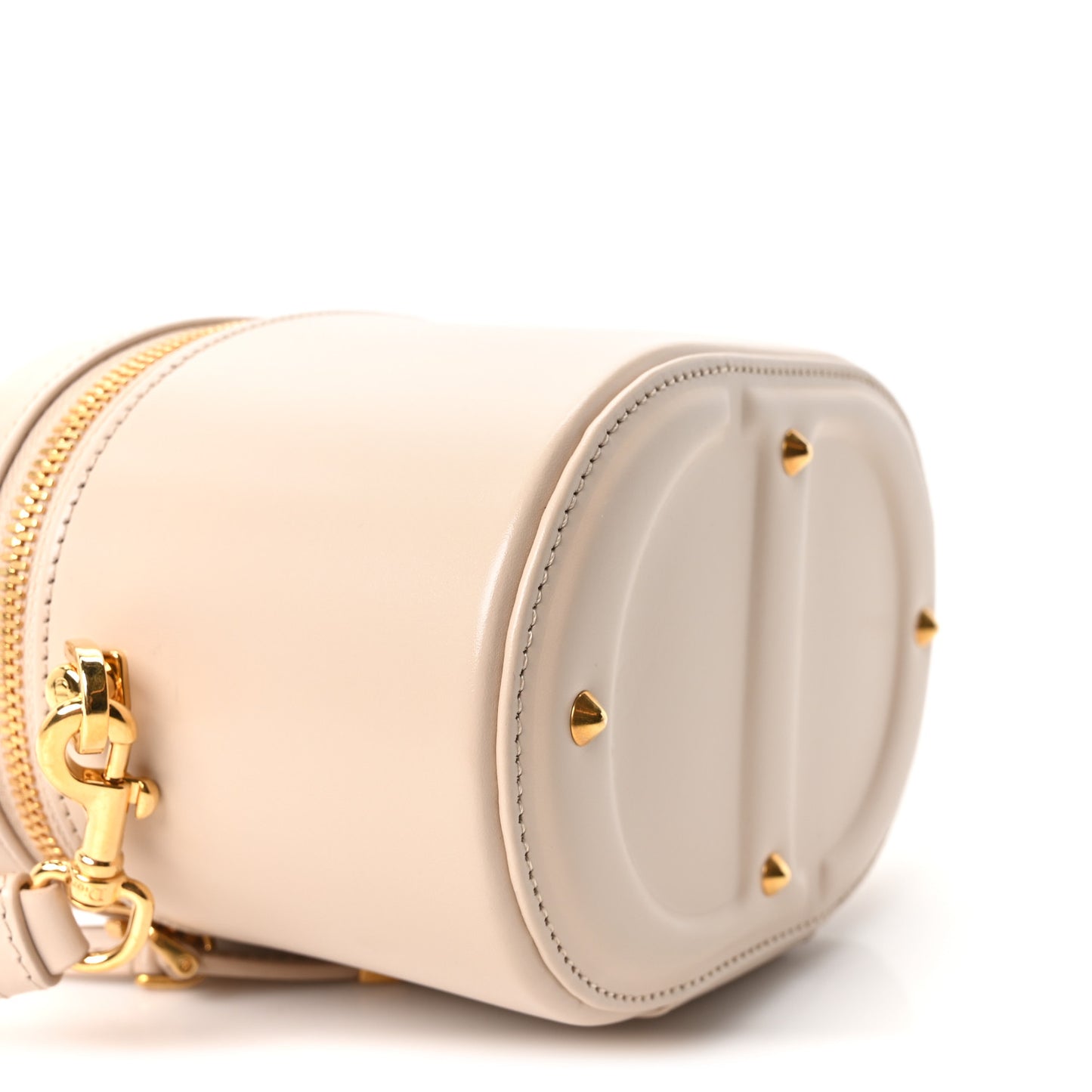 Calfskin CD Signature Vanity Caramel Beige