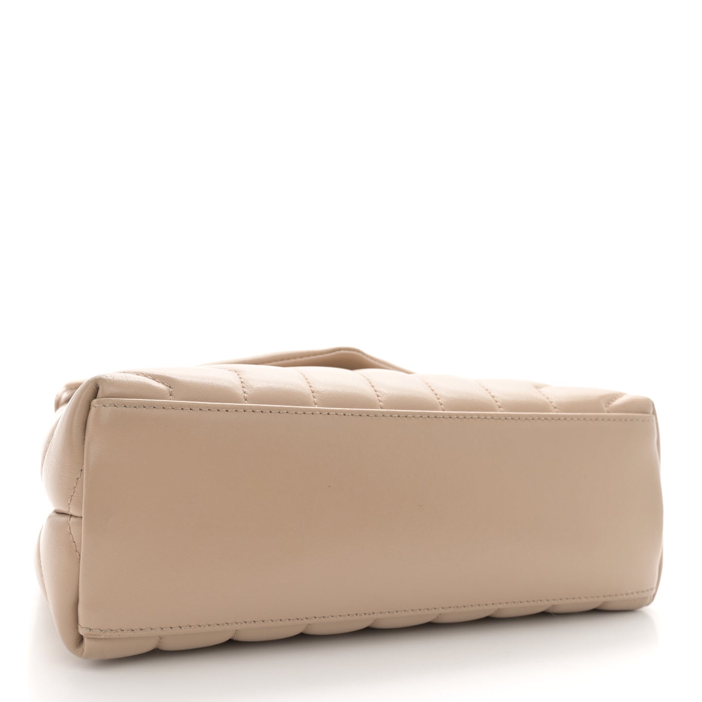 Calfskin Y Quilted Monogram Small Loulou Chain Satchel Dark Beige