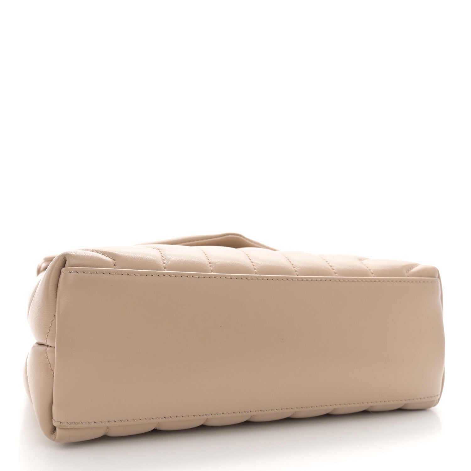 Saint Laurent Calfskin Y Quilted Monogram Small Loulou Chain Satchel Dark Beige 4 of 16
