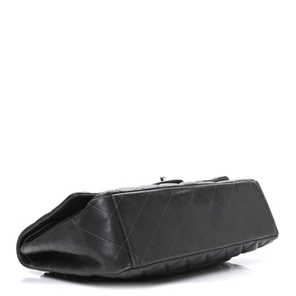 Chanel Lambskin Quilted Maxi Double Flap Dark Grey 4 of 10
