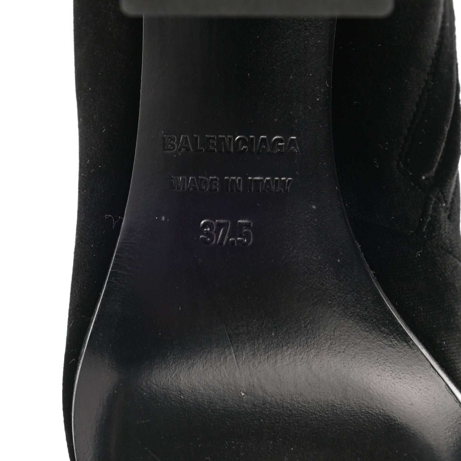 Balenciaga Smooth Velvet Ankle Boots 37.5 Black 7 of 8