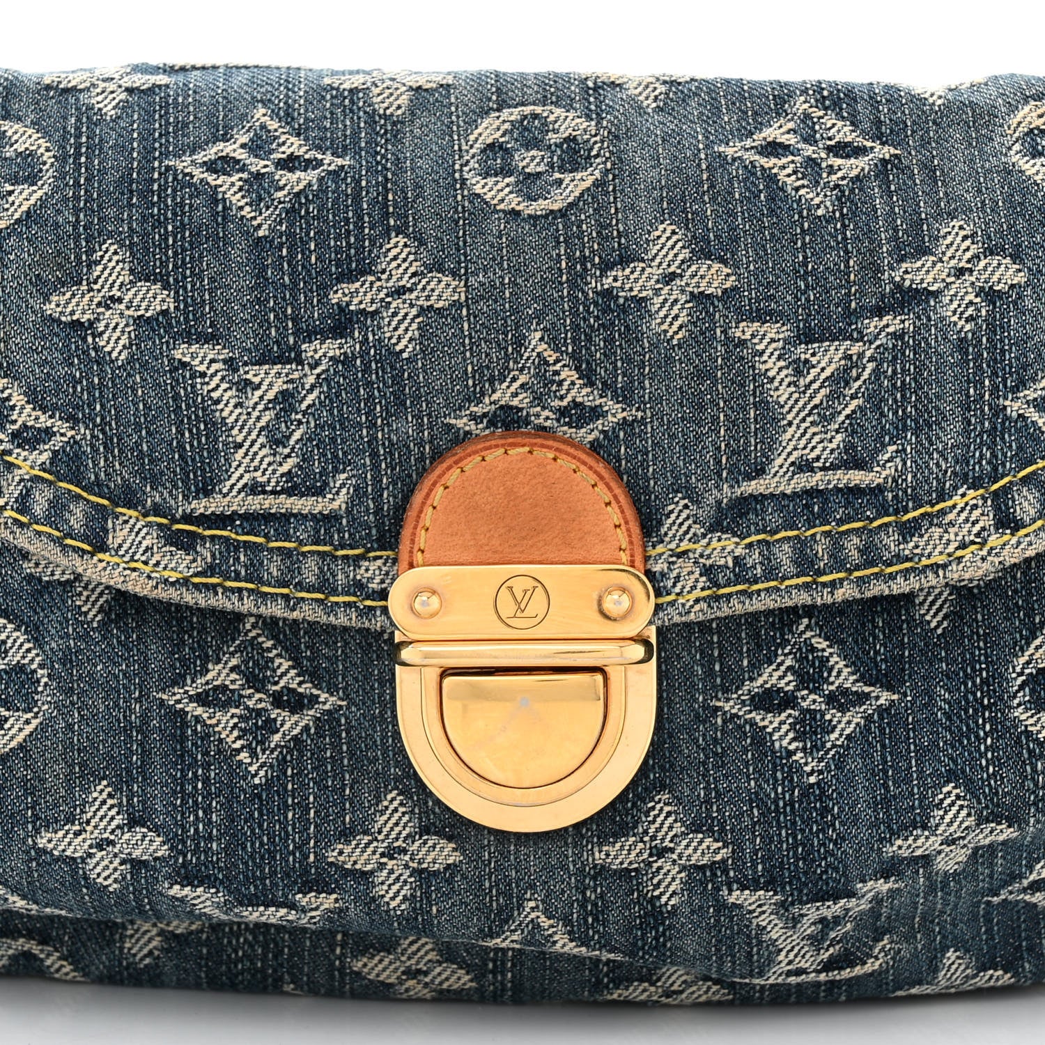 Louis Vuitton Monogram Denim Mini Pleaty Blue 7 of 9
