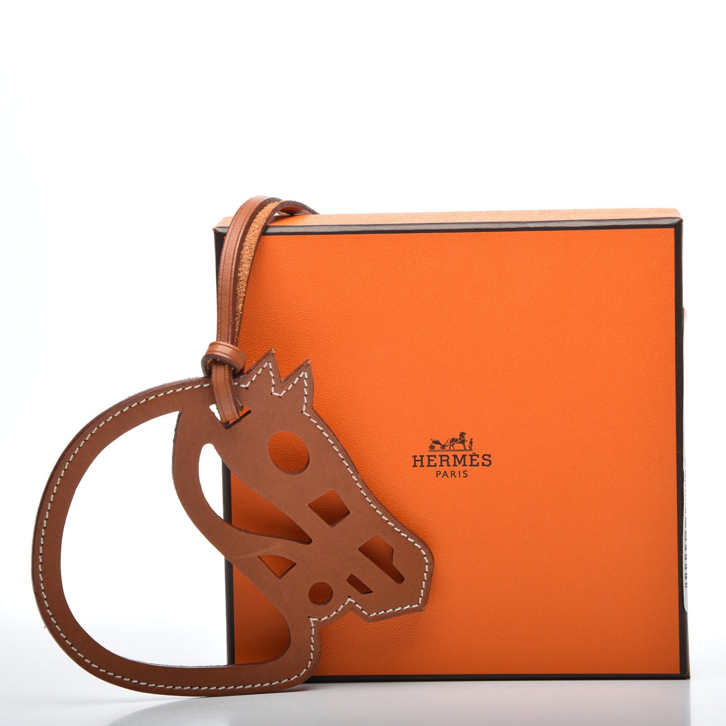 Barenia Paddock Cheval Horse Bag Charm Fauve