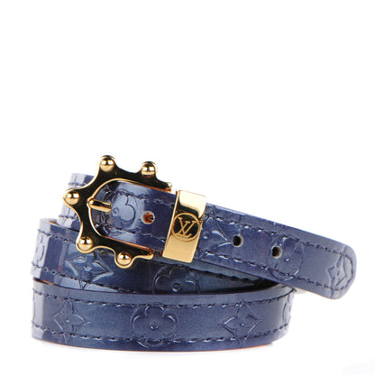 Louis Vuitton Vernis Triple Tour Bracelet Indigo 1 of 7