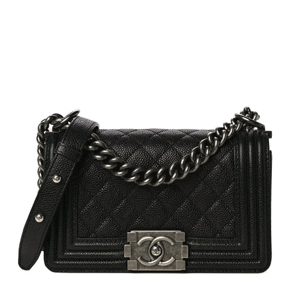 Chanel Caviar Quilted Small Boy Flap Black 1 of 17