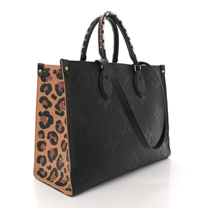 Louis Vuitton Empreinte Monogram Giant Wild At Heart Onthego MM Black 3 of 10