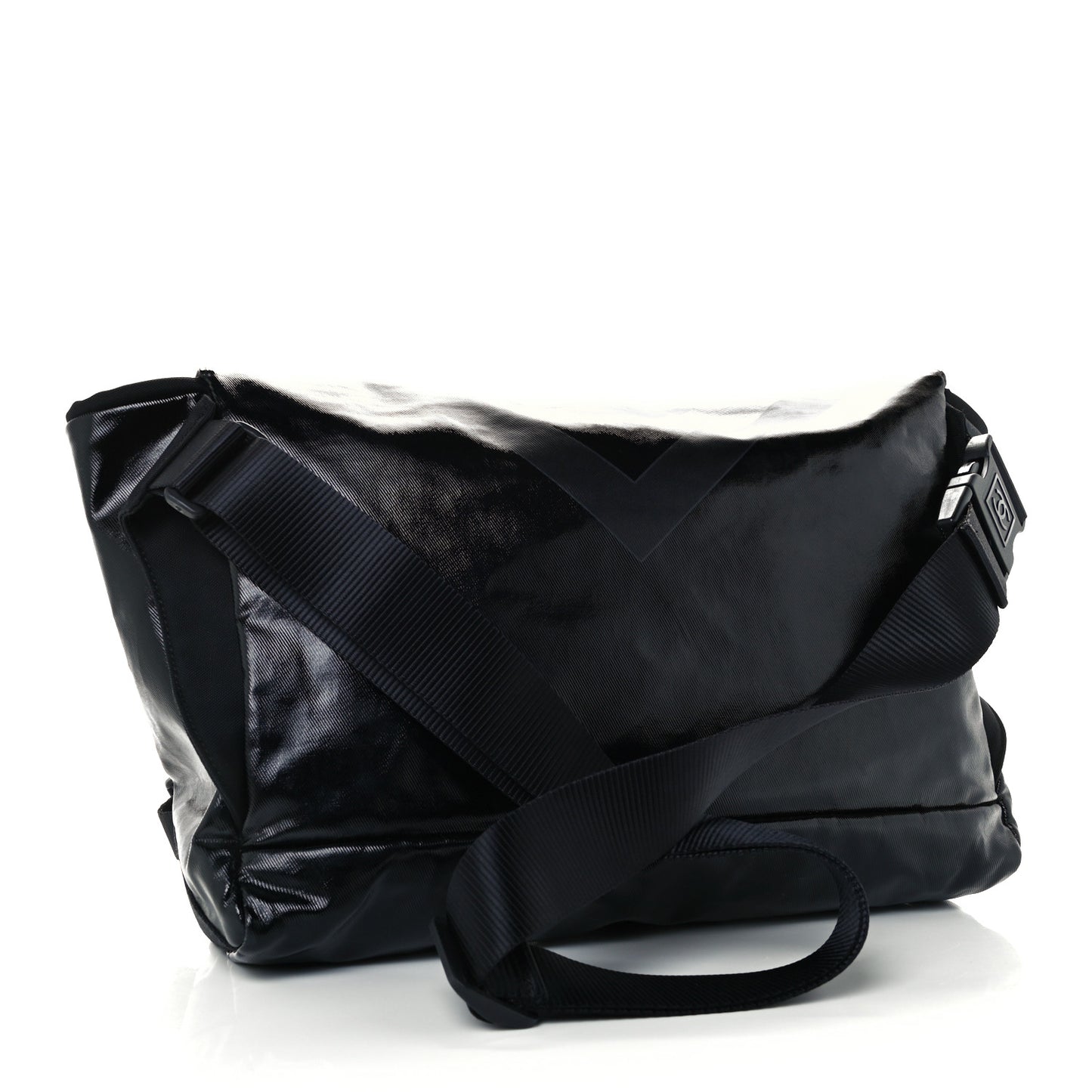 Coated Canvas Sport Messenger Black