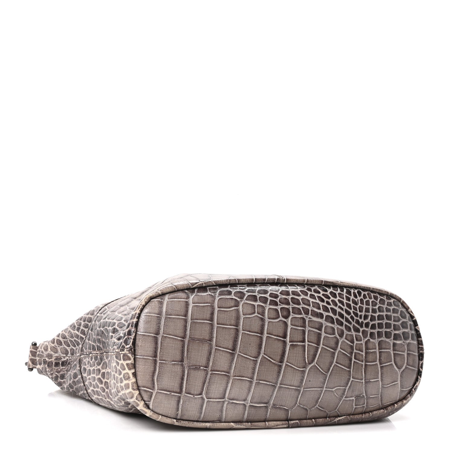 Givenchy Calfskin Crocodile Embossed Medium Nightingale Brown 4 of 10