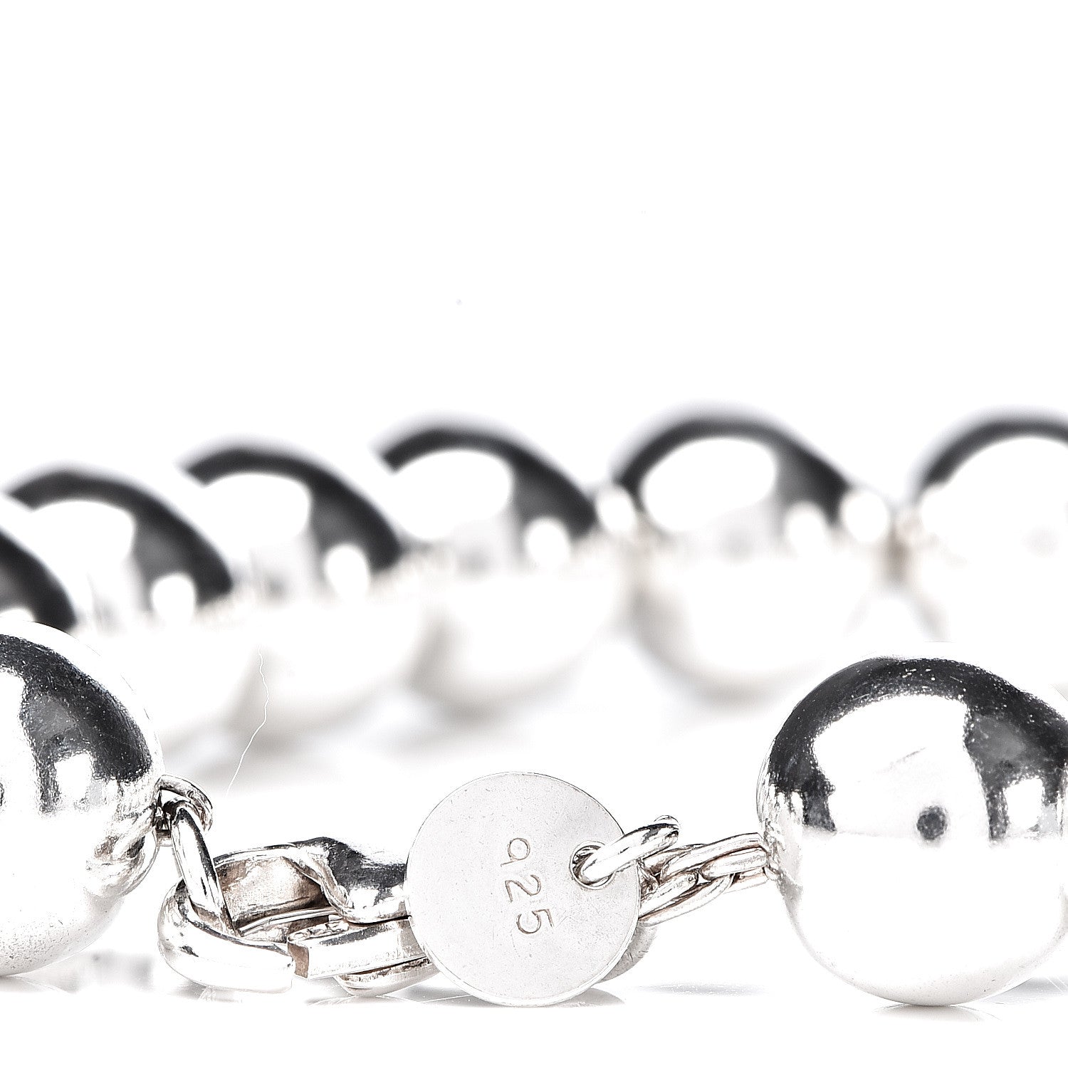Tiffany Sterling Silver 10mm HardWear Ball Bracelet 5 of 5