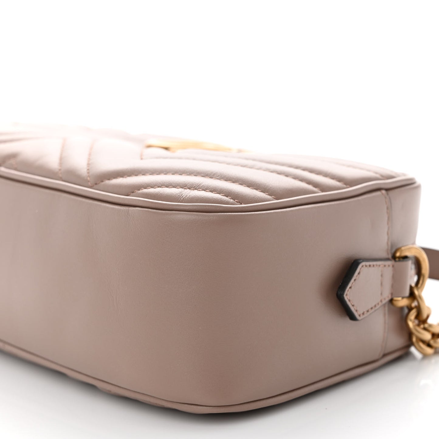 Calfskin Matelasse Small GG Marmont Chain Shoulder Bag Porcelain Rose