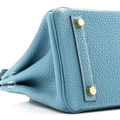 Hermes Togo Birkin 25 New Blue Jean 9 of 11