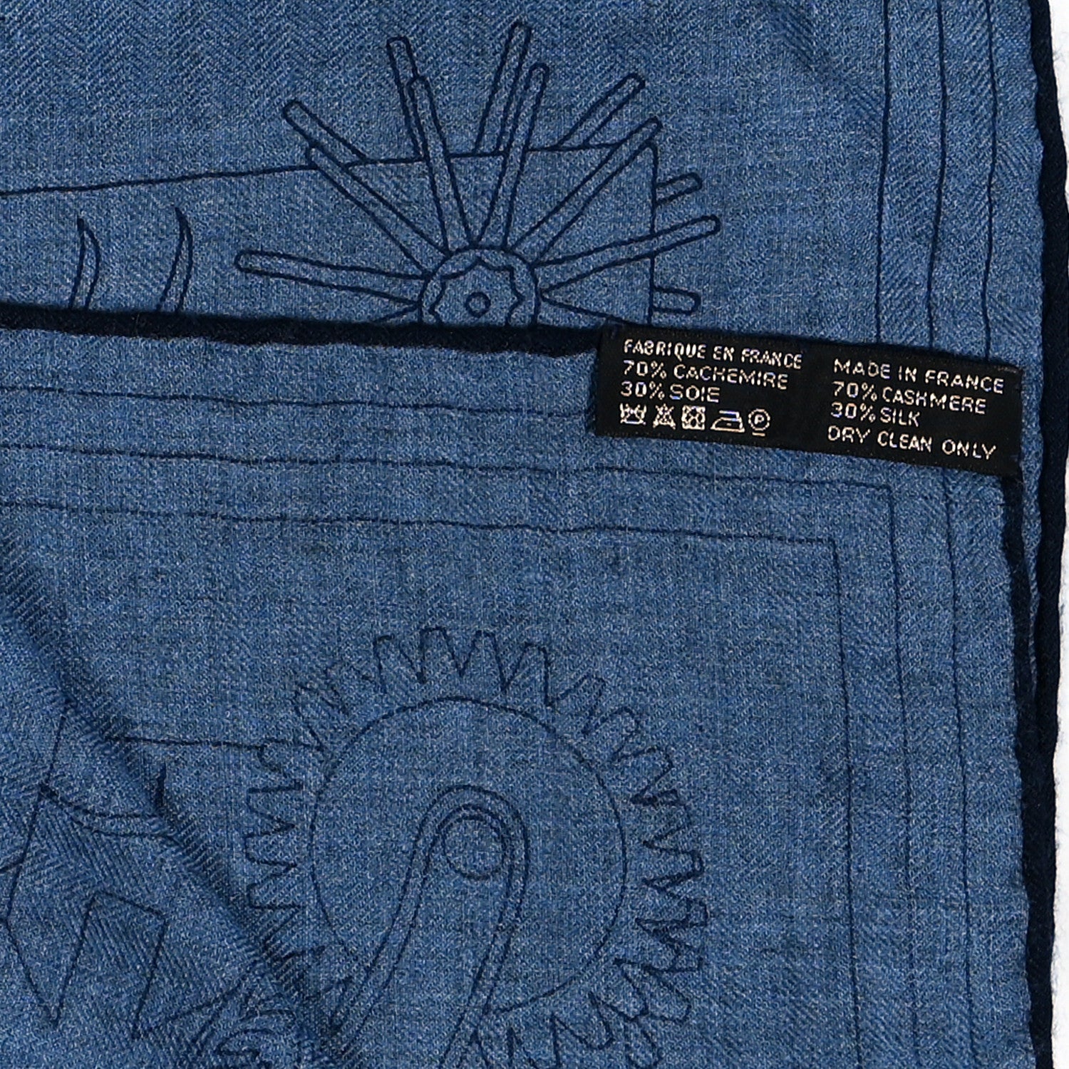 Hermes Cashmere Silk C'Est La Fete Scarf Shawl 140 3 of 4