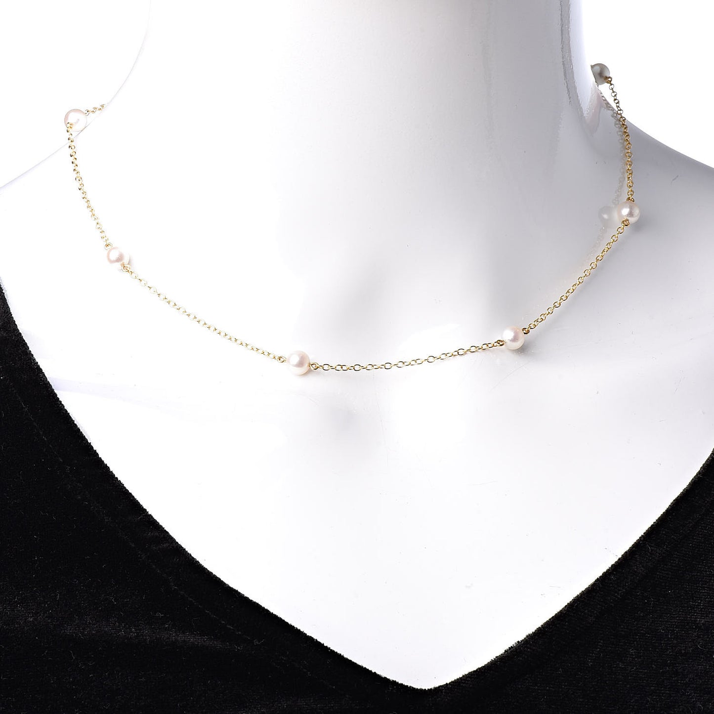 18K Yellow Gold 5-5.5mm Elsa Peretti Pearls By The Yard Necklace