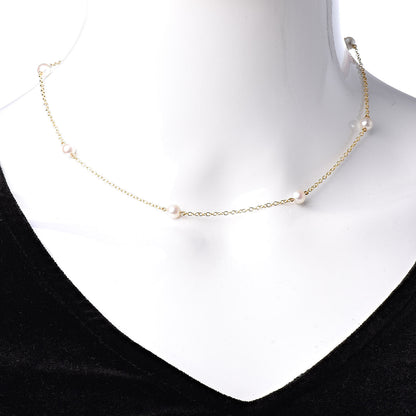 Tiffany 18K Yellow Gold 5-5.5mm Elsa Peretti Pearls By The Yard Necklace 2 of 5