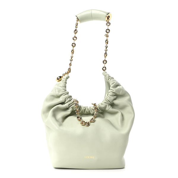 LOEWEショルダーバック Loewe Mellow Nappa Lambskin Small Squeeze Bag Spring Jade 1863169