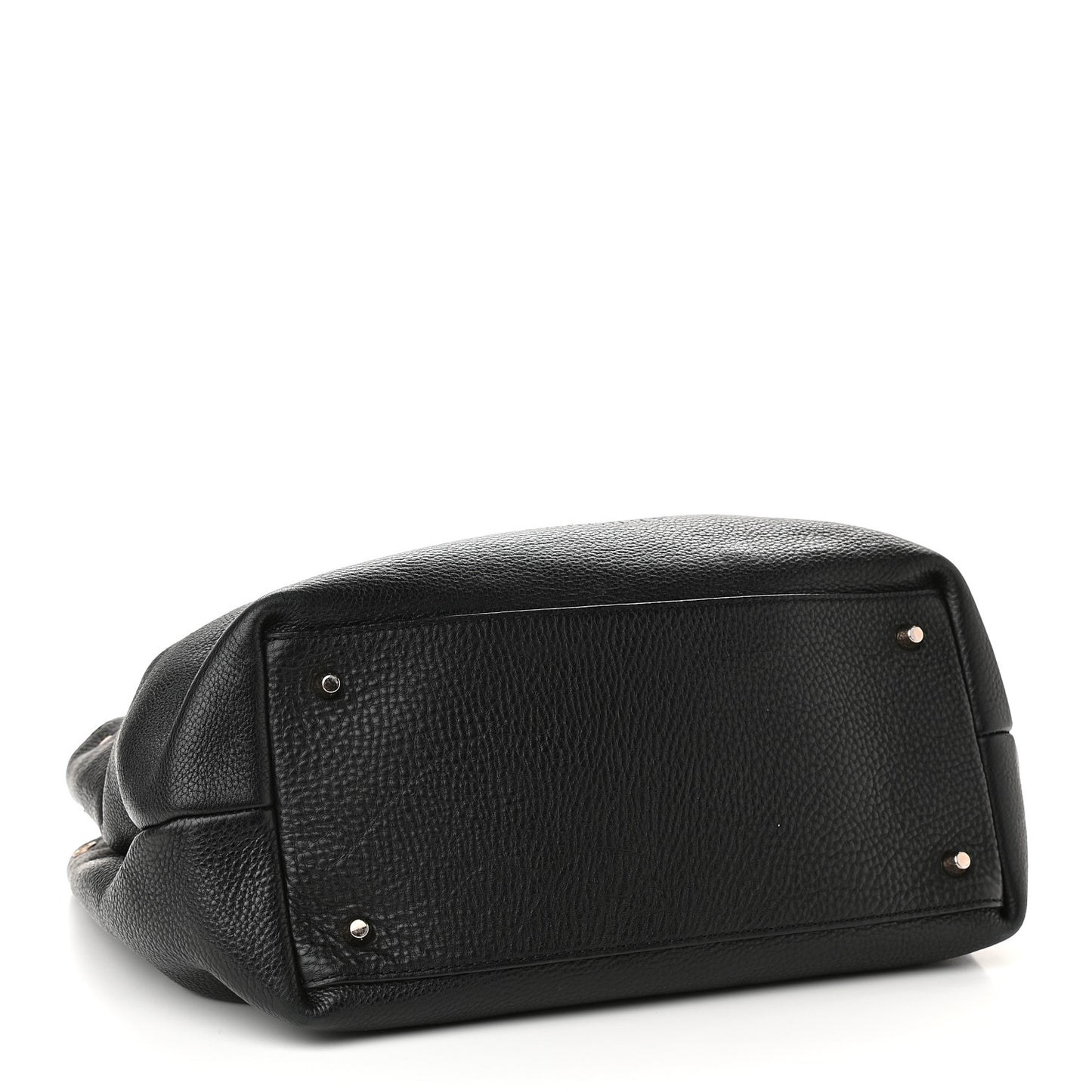 Grainy Calfskin House Check Medium Maidstone Black
