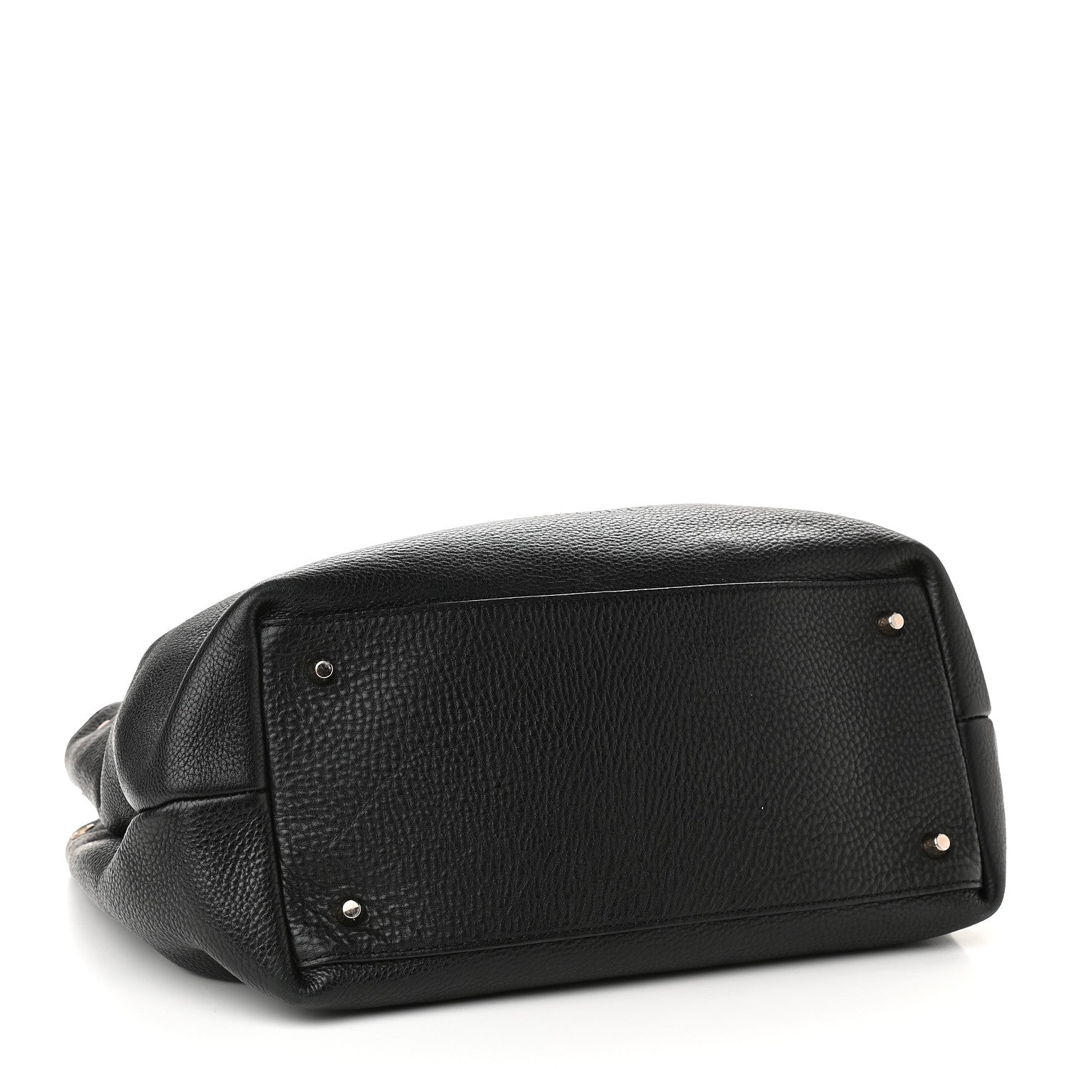 Burberry Grainy Calfskin House Check Medium Maidstone Black 4 of 14