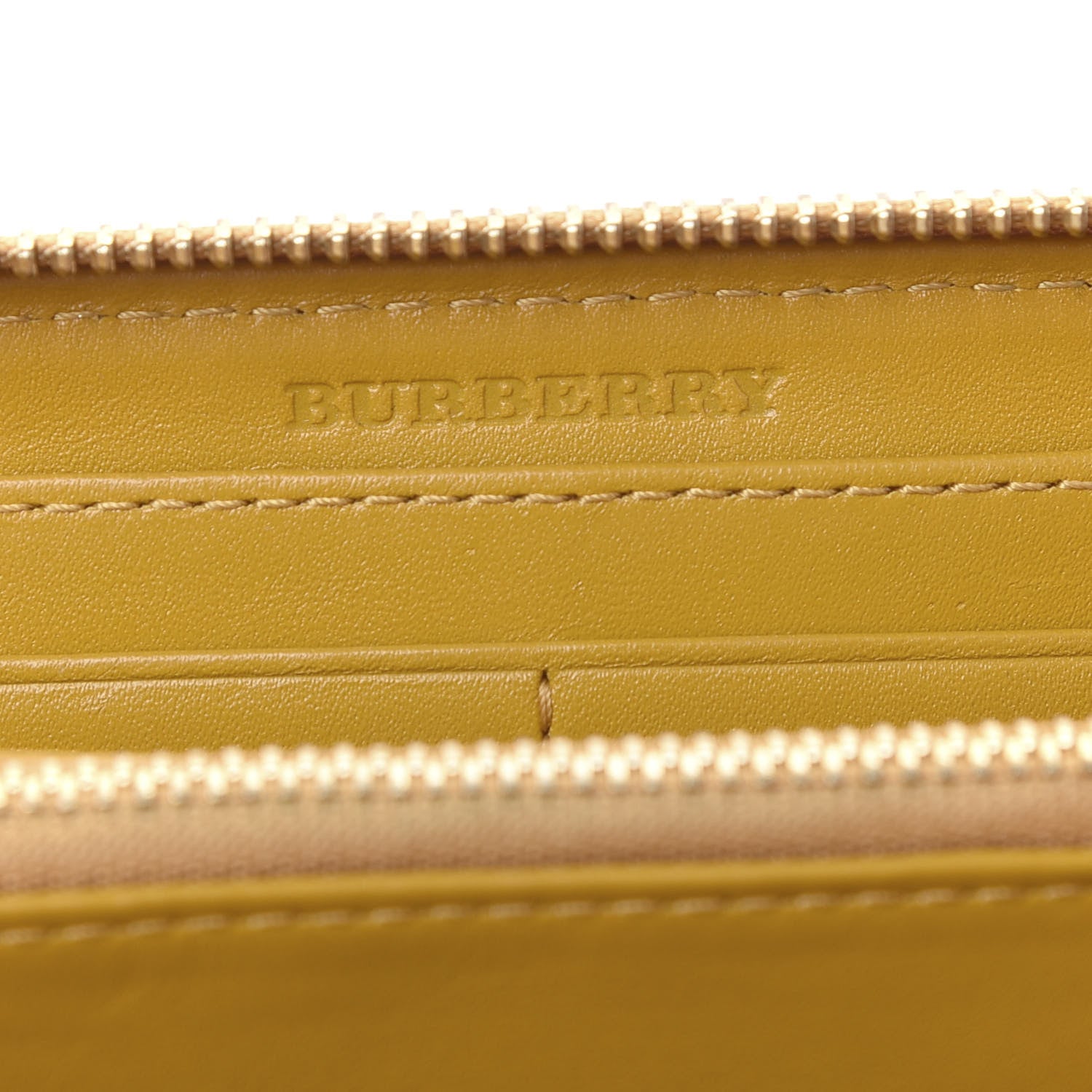 Burberry Haymarket Check Large Ziggy Zip Around Wallet Yellow 10 of 11
