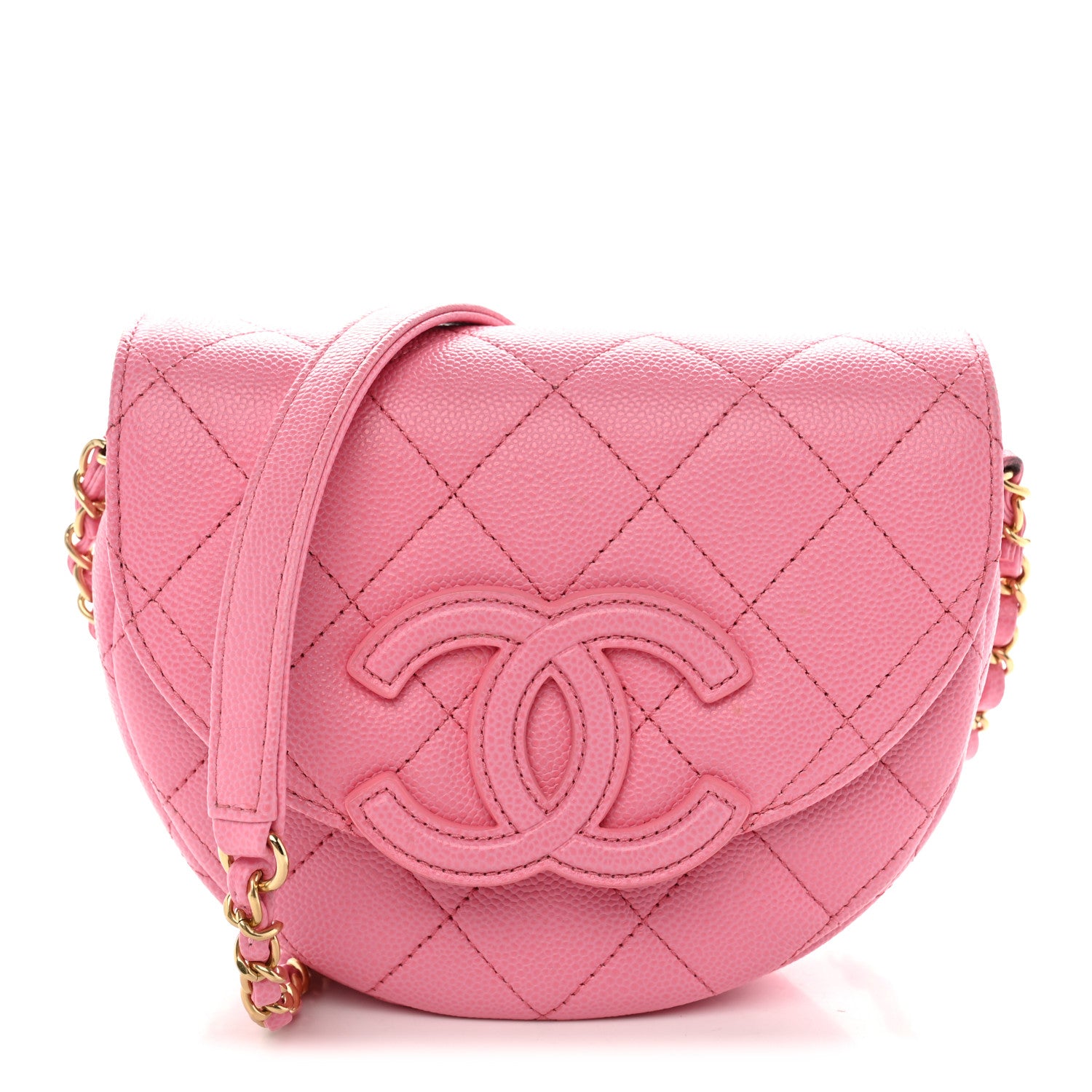 Chanel Caviar Quilted Mini Messenger Flap Light Pink 1 of 9