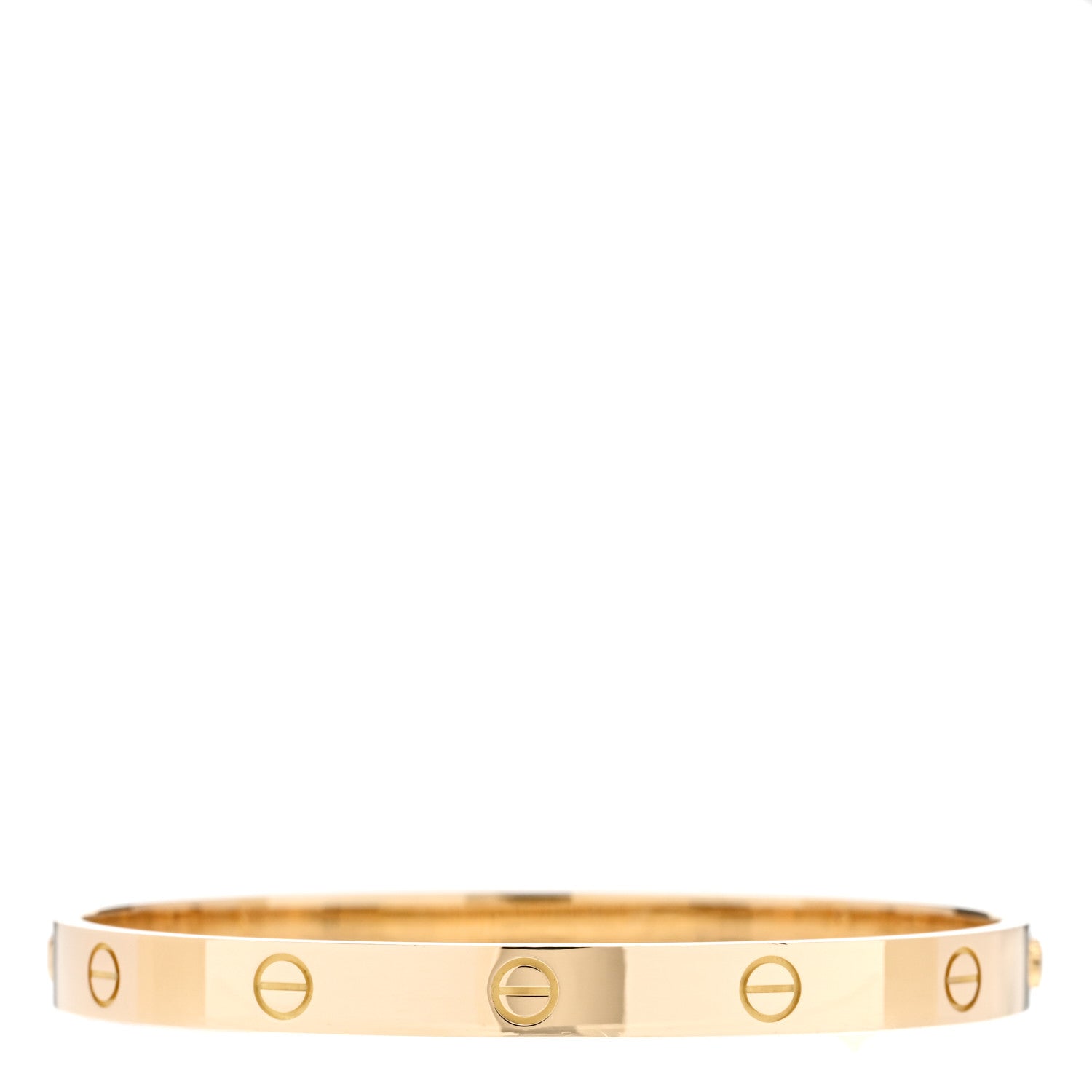 Cartier 18K Yellow Gold LOVE Bracelet 19 2 of 8