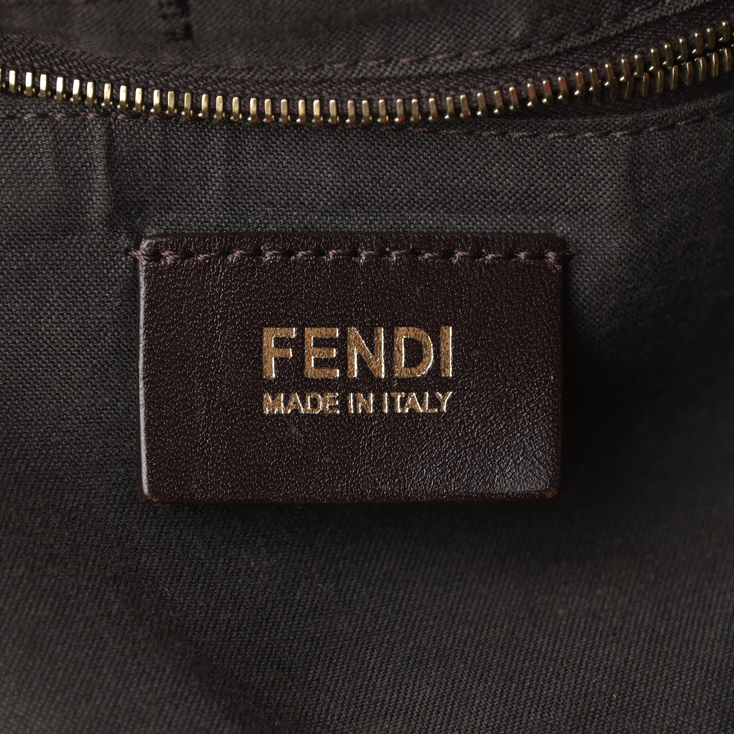 Fendi Pequin Vitello Large Hobo Tobacco Papavero 6 of 12