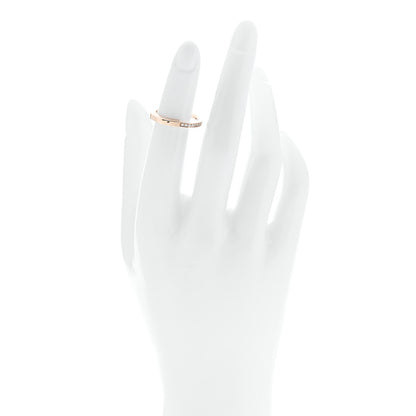 Tiffany 18K Rose Gold Diamond Lock Ring 49 5 2 of 5