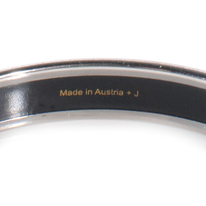 Hermes Enamel Printed Narrow Forest Animals Bracelet 65 Red 5 of 5