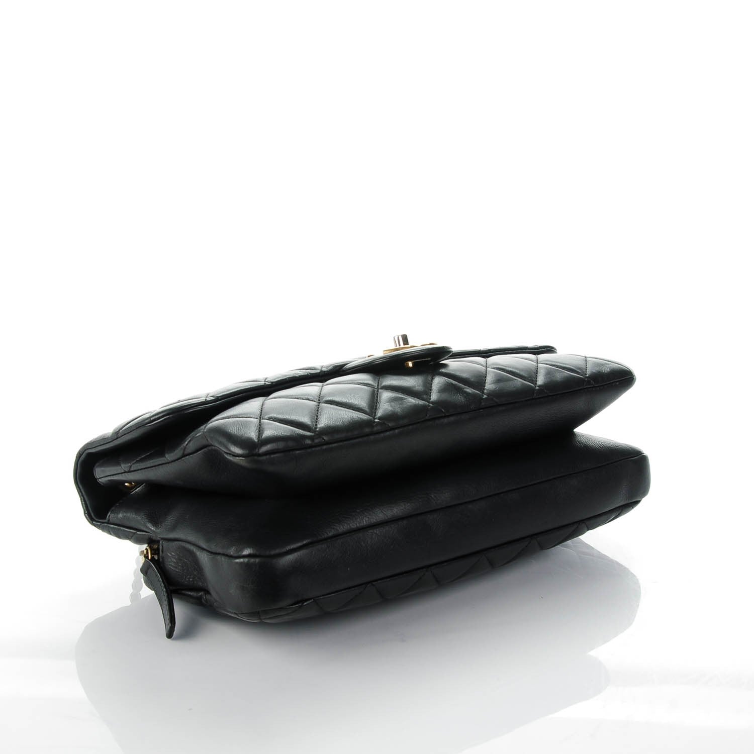 Chanel Calfskin Quilted Small CC Crown Flap Black 4 of 9