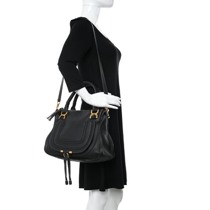 Chloe Calfskin Medium Marcie Satchel Black 2 of 10