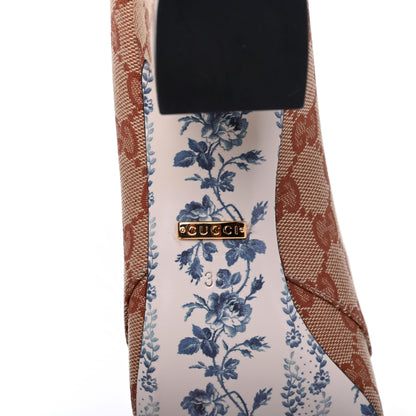 Gucci Monogram GG Victoire 55mm Loafer Pumps 38 Beige Ruggine 7 of 10