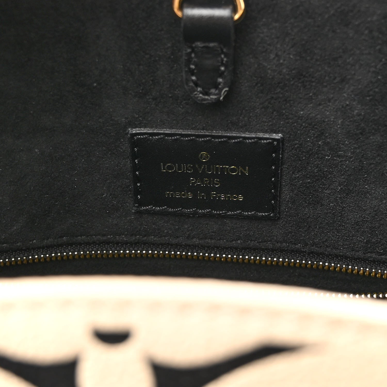 Louis Vuitton Empreinte Monogram Giant Broderies Onthego MM Cream Black 6 of 9