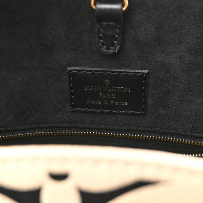 Louis Vuitton Empreinte Monogram Giant Broderies Onthego MM Cream Black 6 of 9